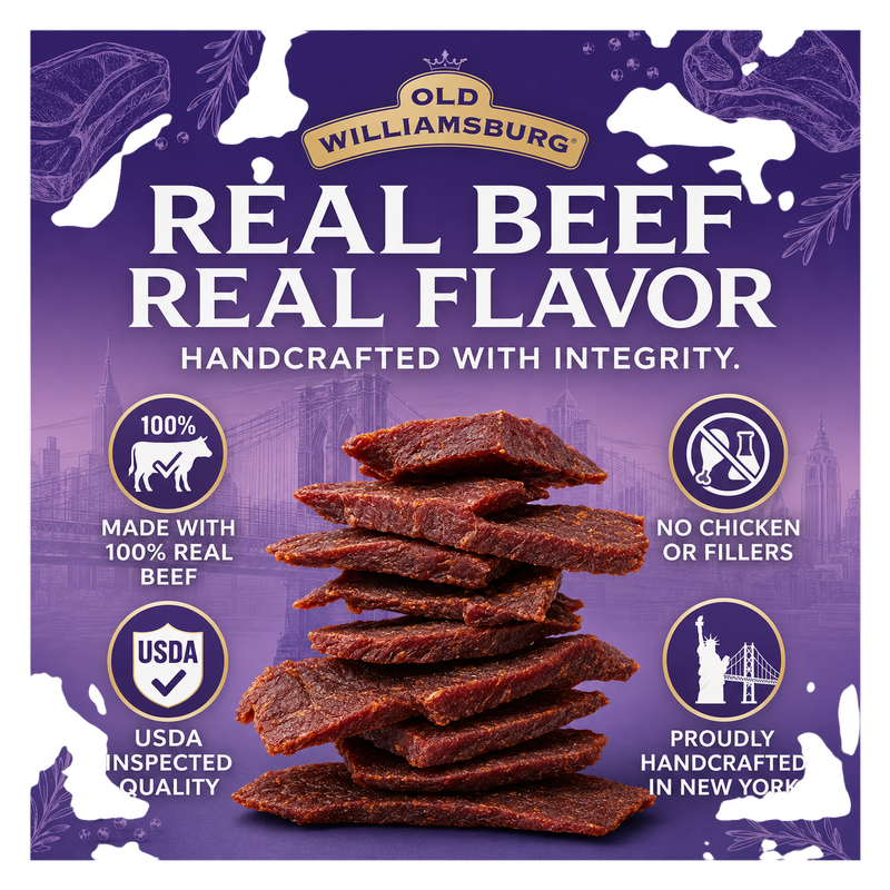 Old Williamsburg Teriyaki Kosher Beef Jerky 2oz