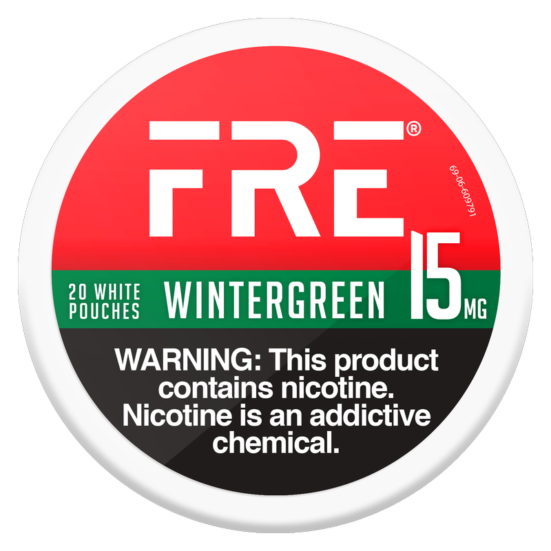 FRE Wintergreen Nicotine Pouches, 15mg