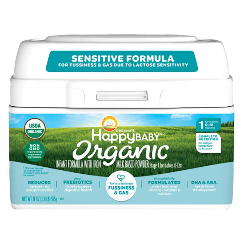 Happy Baby Organic Infant Formula Sensitive Stage 1 (0-12 months) 21oz