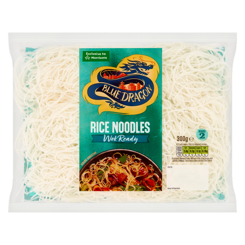 Blue Dragon Fresh Rice Noodles Wok Ready, 300g