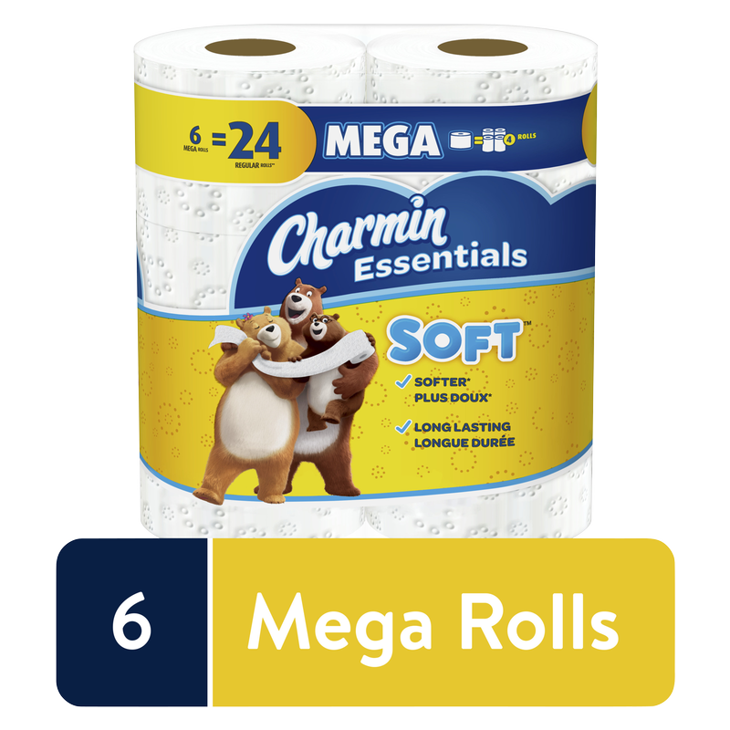 Charmin Essentials Soft Mega Rolls 6pk