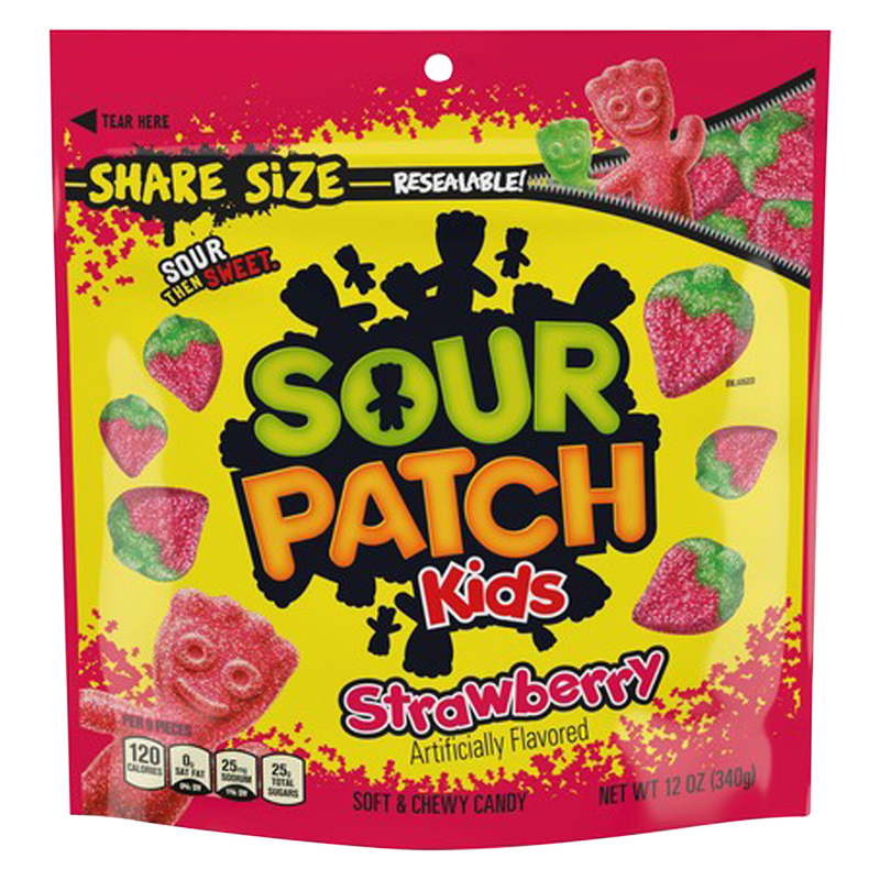 Sour Patch Kids Strawberry Soft & Chewy Candy 12oz
