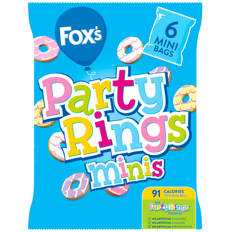 Fox's Mini Party Rings, 6 x 21g