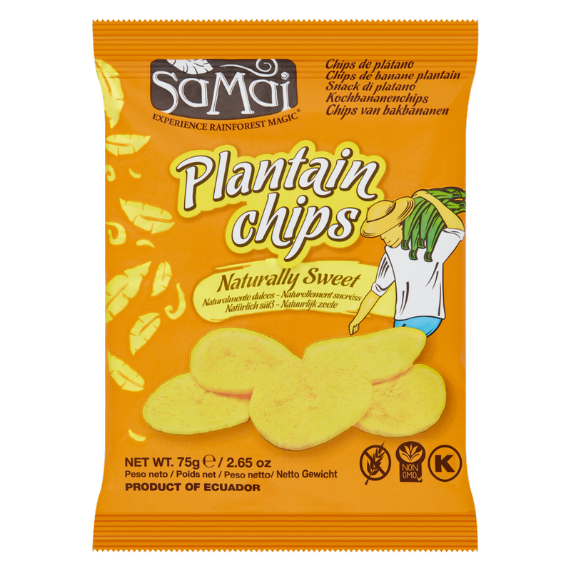 Samai Naturally Sweet Plantain Chips, 75g