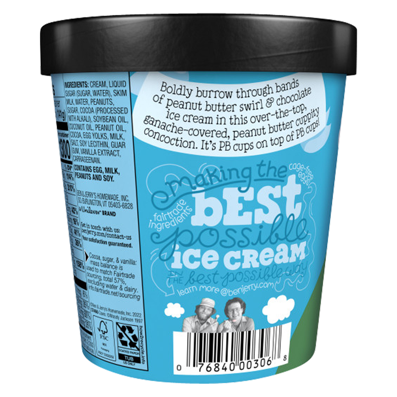 Ben & Jerry's Topped PB Over the Top Ice Cream Pint
