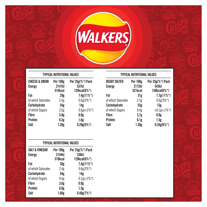 Walkers Classic Variety, 6 x 25g