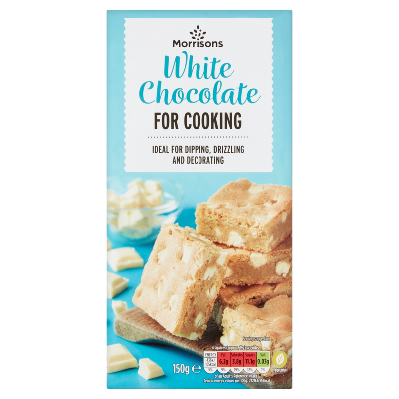 Morrisons White Cooking Chocolate, 150g
