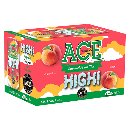 Ace High Imperial Peach Cider (6PKC 12 OZ) (6PKC 12 OZ)