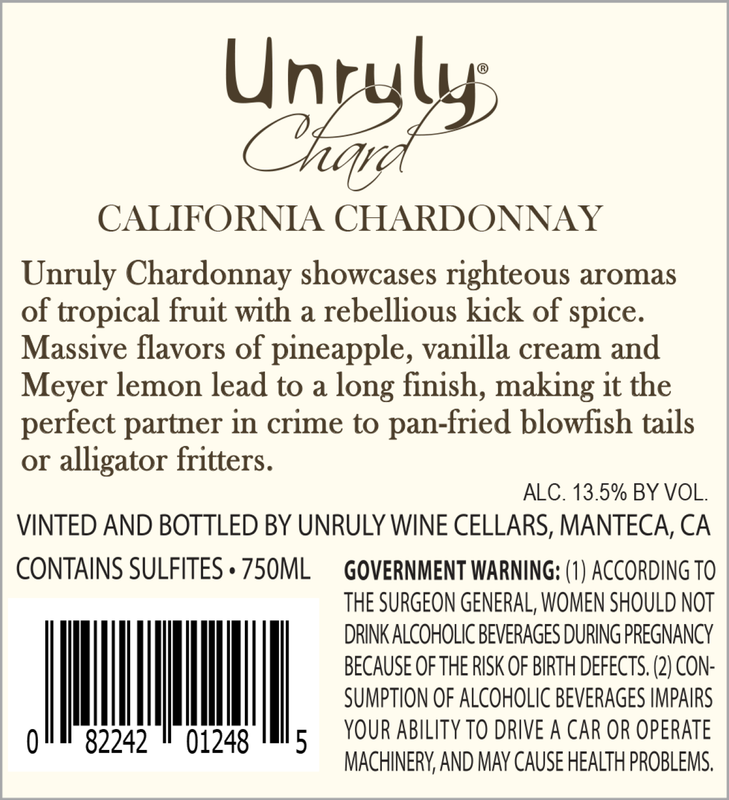 Unruly Chardonnay 750ml