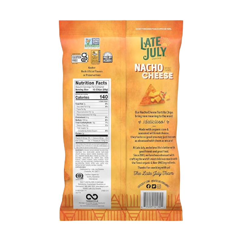 Late July® Nacho Cheese Tortilla Chips 7.8oz