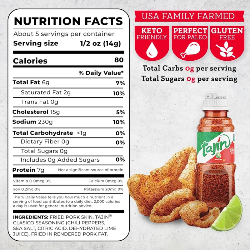 4505 Tajin Pork Rinds, 2.7oz