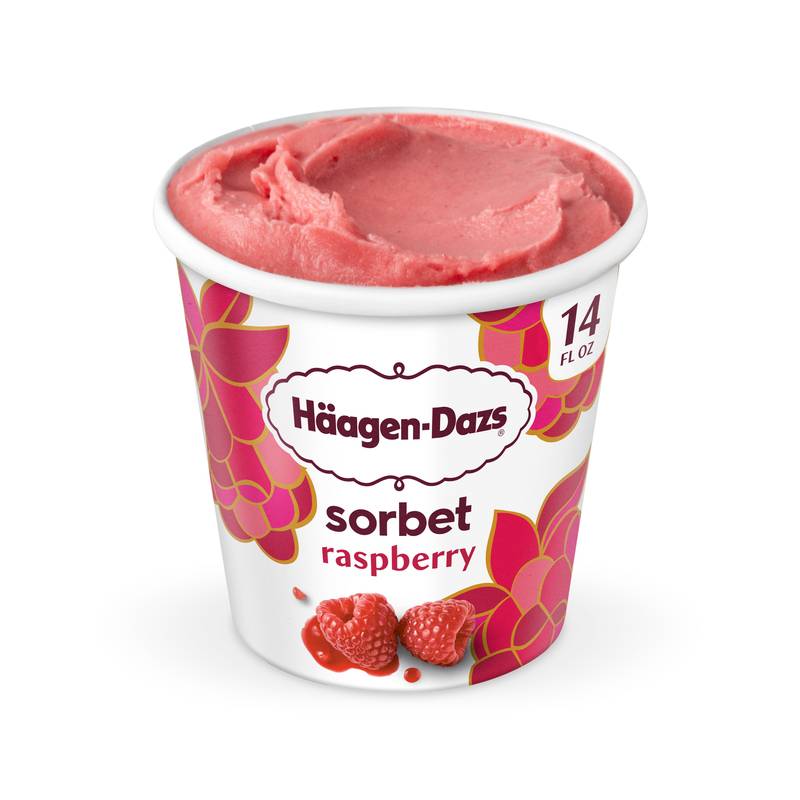 Haagen-Dazs Dairy Free Raspberry Sorbet 14oz