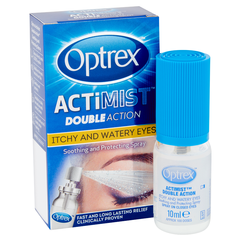 Optrex 2-in-1 Actimist Eye Spray for Itchy and Watery Eyes, 10ml
