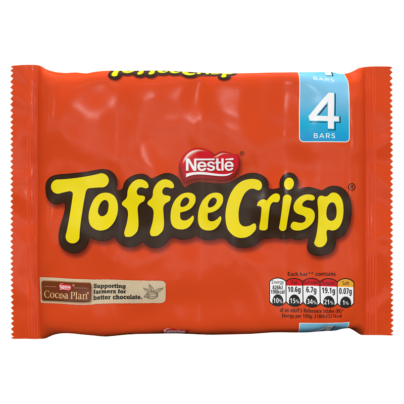 Nestle Toffee Crisp, 4 x 38g