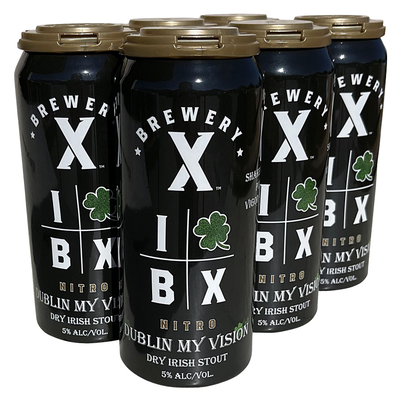 Brewery X Dublin My Vision Nitro Dry Irish Stout 6pk 16oz Cans