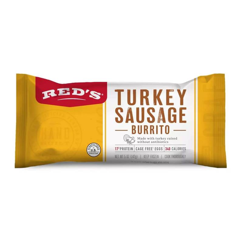 Red's Turkey Sausage Egg & Three Cheese Burrito, 5oz