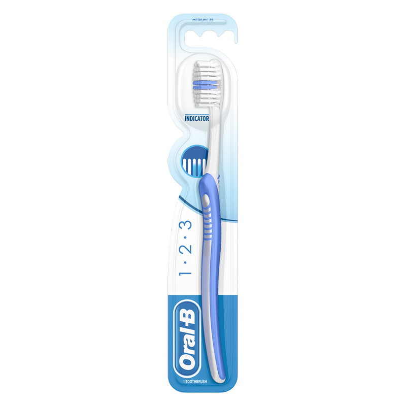 Oral-B Indicator 123 Medium Toothbrush, 1pcs