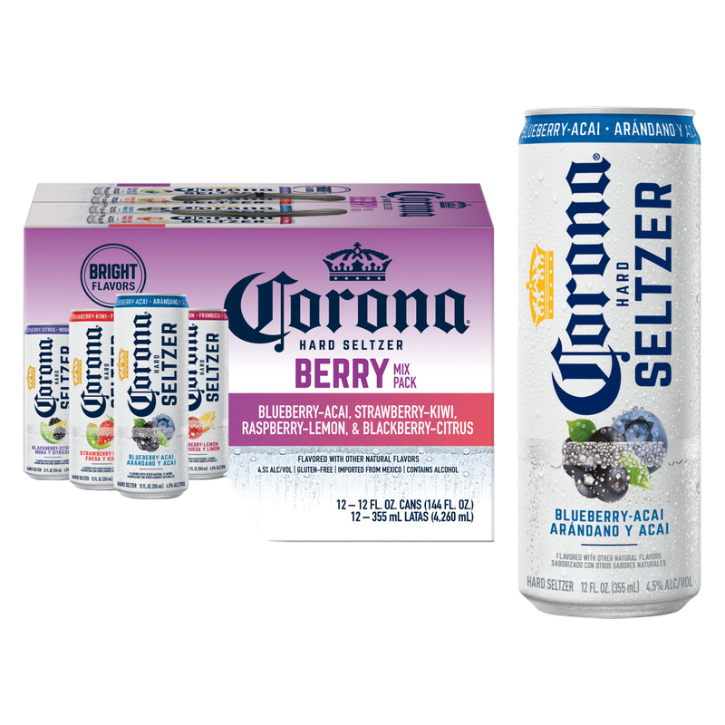 Corona Hard Seltzer Berry Mix Variety Pack 12pk 12oz Cans 4.5% ABV