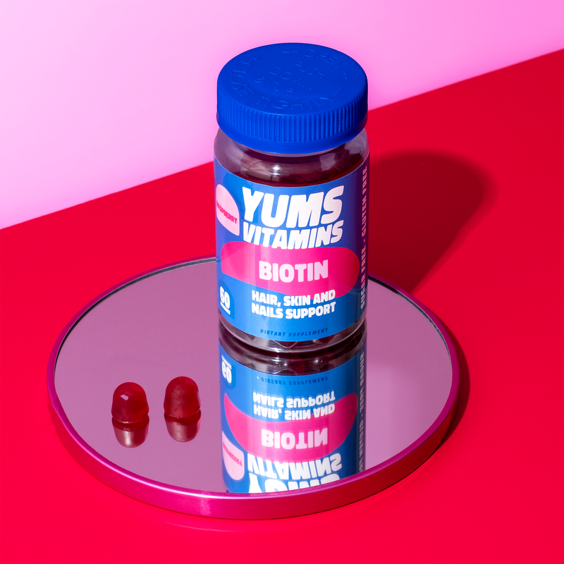 Yums Vitamins Sugar Free Biotin Gummies 60ct