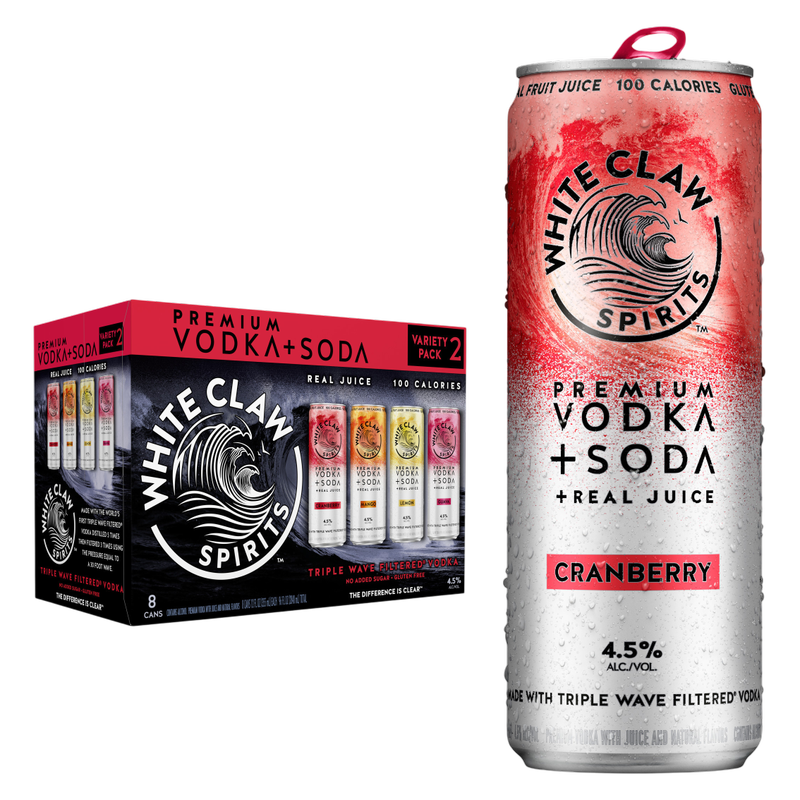White Claw Vodka + Soda Variety #2 8pk 12oz Can 4.5% ABV