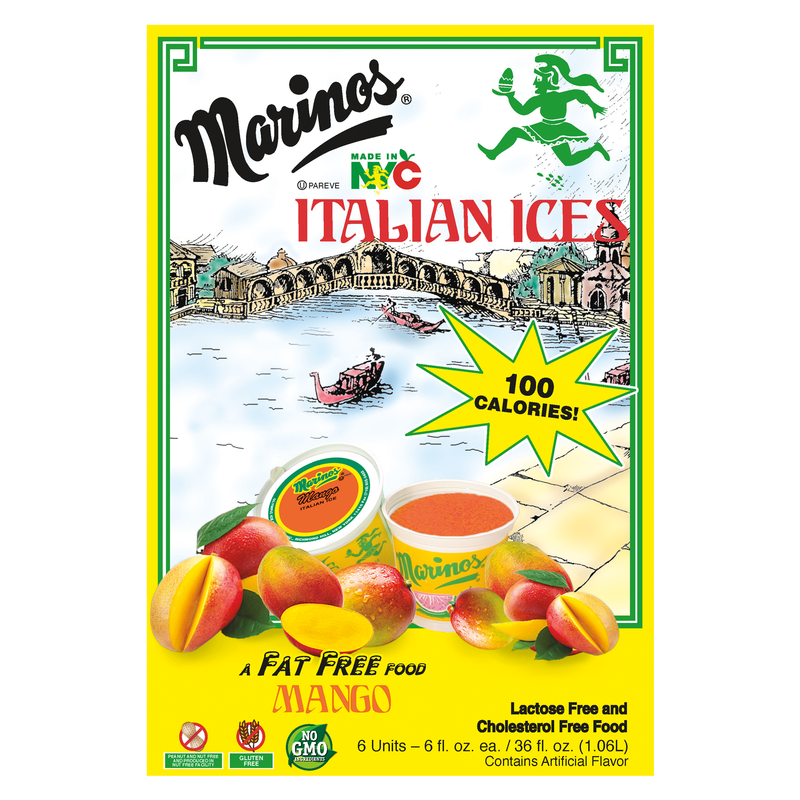 Marinos Italian Ice Mango Cup 6ct