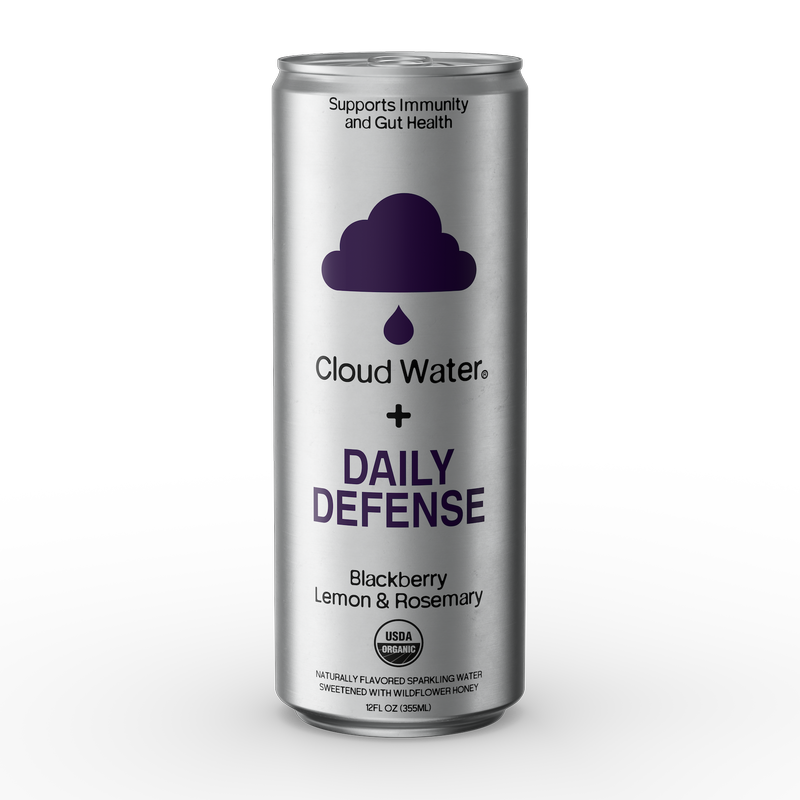 Cloud Water Blackberry Lemon & Rosemary + Daily Defense 12oz Can