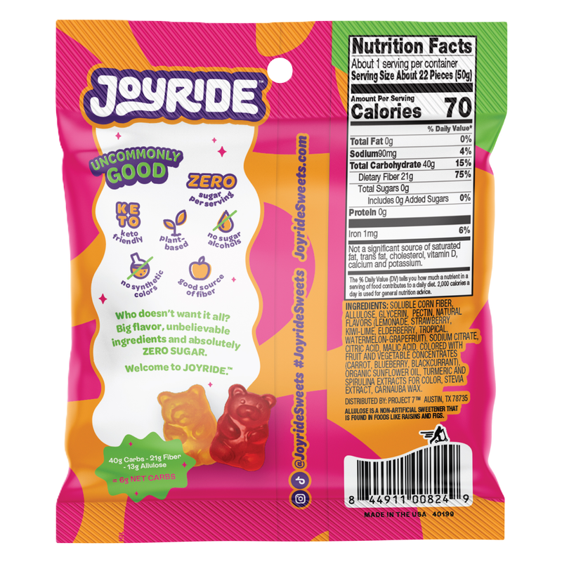 Joyride Zero Sugar Bears 1.8 oz