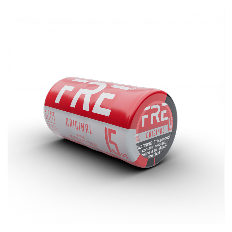 5 Pack Fre Original Nicotine Pouches, 15mg. 