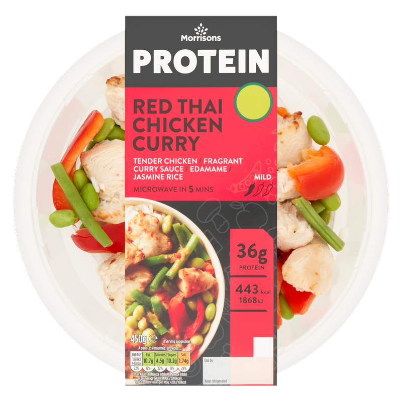 Morrisons Protein Red Thai Chicken Curry, 450g