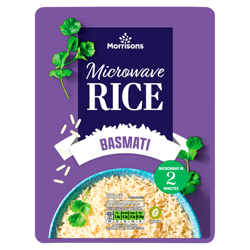 Morrisons Basmati Microwave Rice, 250g