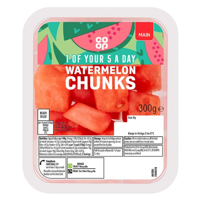 Co-op Watermelon Chunks, 300g