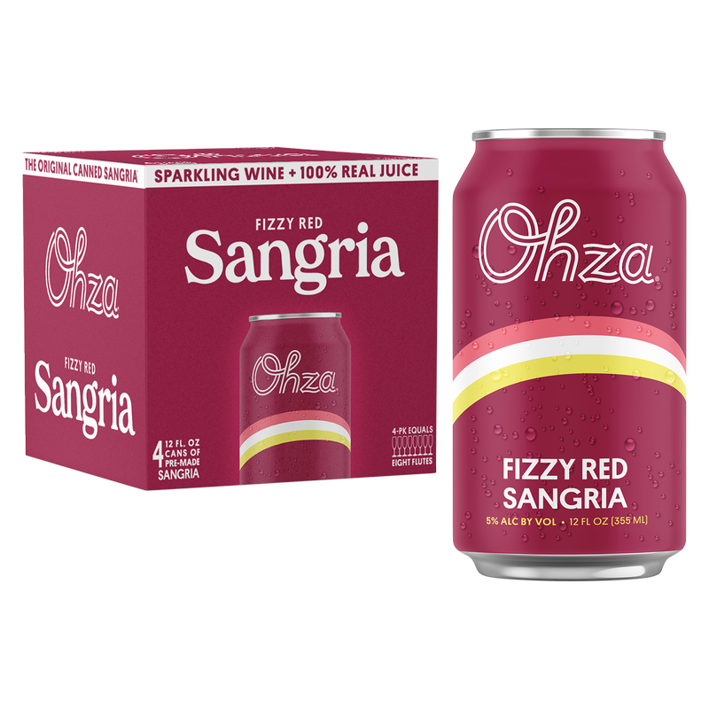 Ohza Red Sangria by Joe Jonas 4pk 12oz Can 5.0% ABV