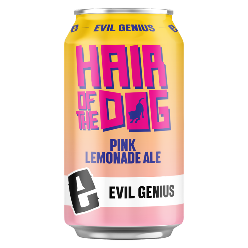 Evil Genius Hair of the Dog Pink Lemonade Ale 6pk 12oz Can 5.5% ABV