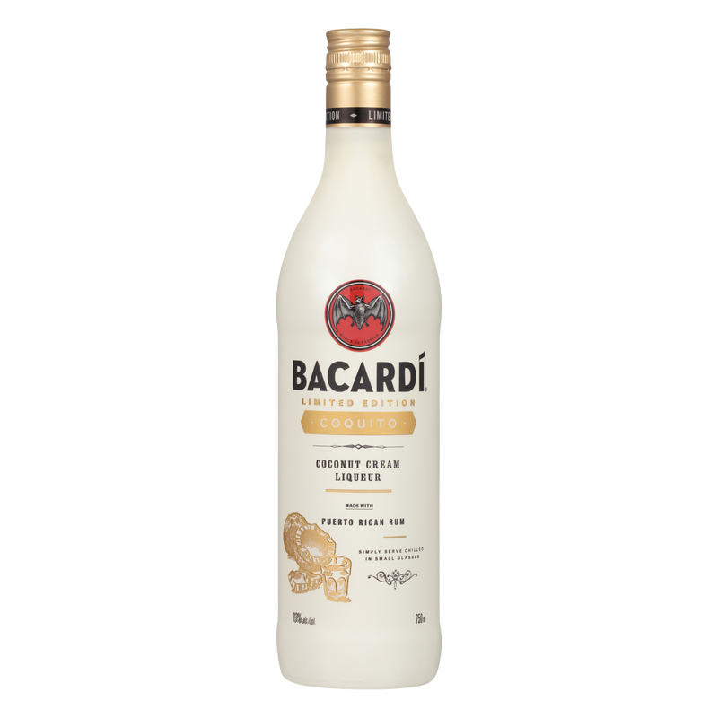 Bacardi Coquito Cream Liqueur 750ml (26 Proof)