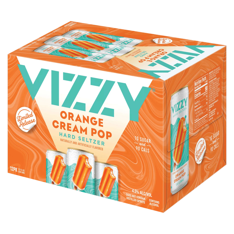 Vizzy Orange Cream Pop 12pk 12oz Can 4.5% ABV