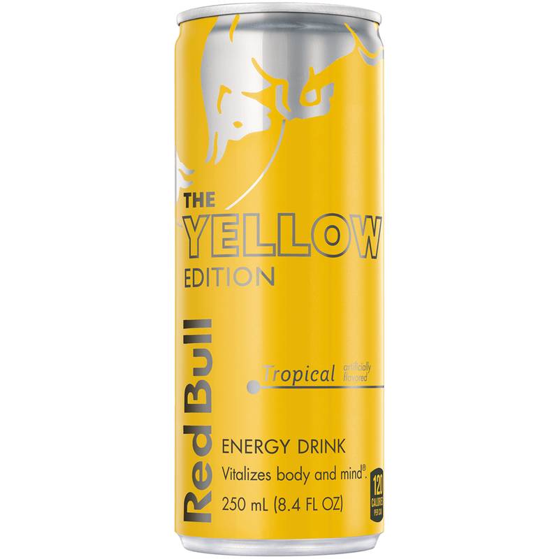 Red Bull Energy Drink The Yellow Edition Tropical 8.4oz Can