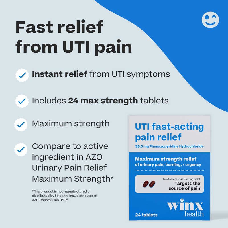 Fast Acting UTI Pain Relief 24 ct