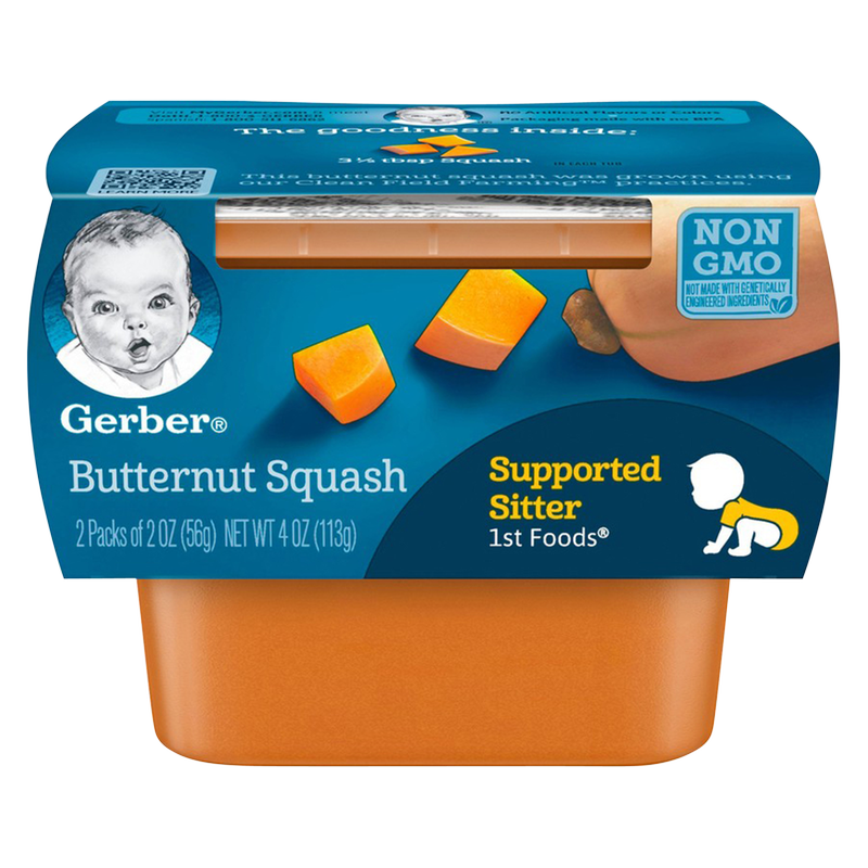 Gerber 1st Foods Baby Food Butternut Squash 2oz 2ct