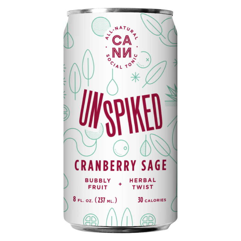 Unspiked Cranberry Sage 6pk 8oz Can