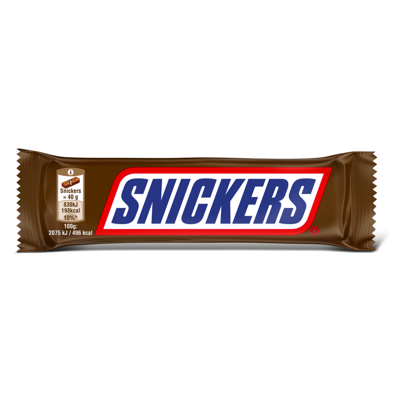 Snickers Peanut Milk Chocolate Bar, 40g