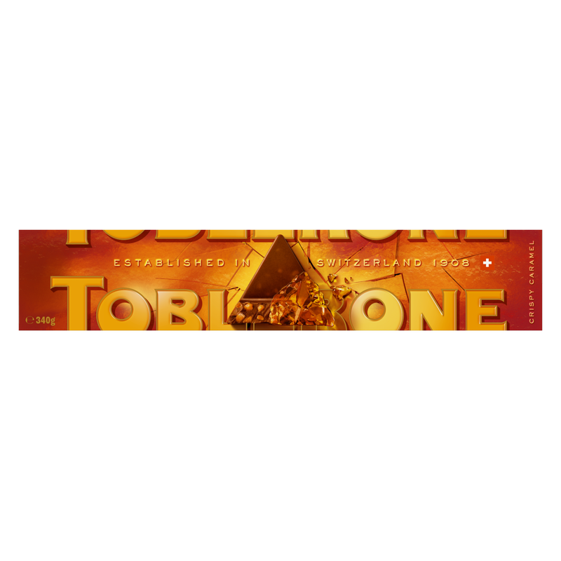 Toblerone Crispy Caramel Chocolate Bar, 340g