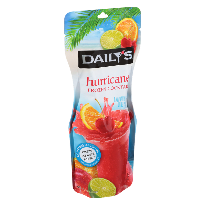 Daily's Hurricane Frozen Cocktail Single 10oz Pouch 5% ABV
