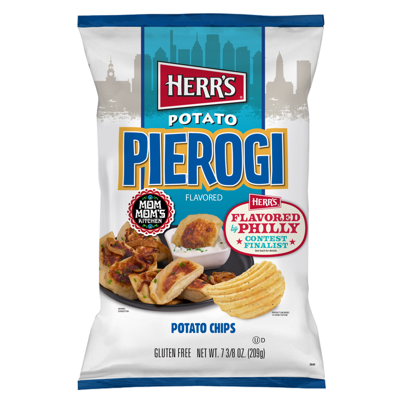 Herr's Pierogi Ripple Chip, 7.4oz