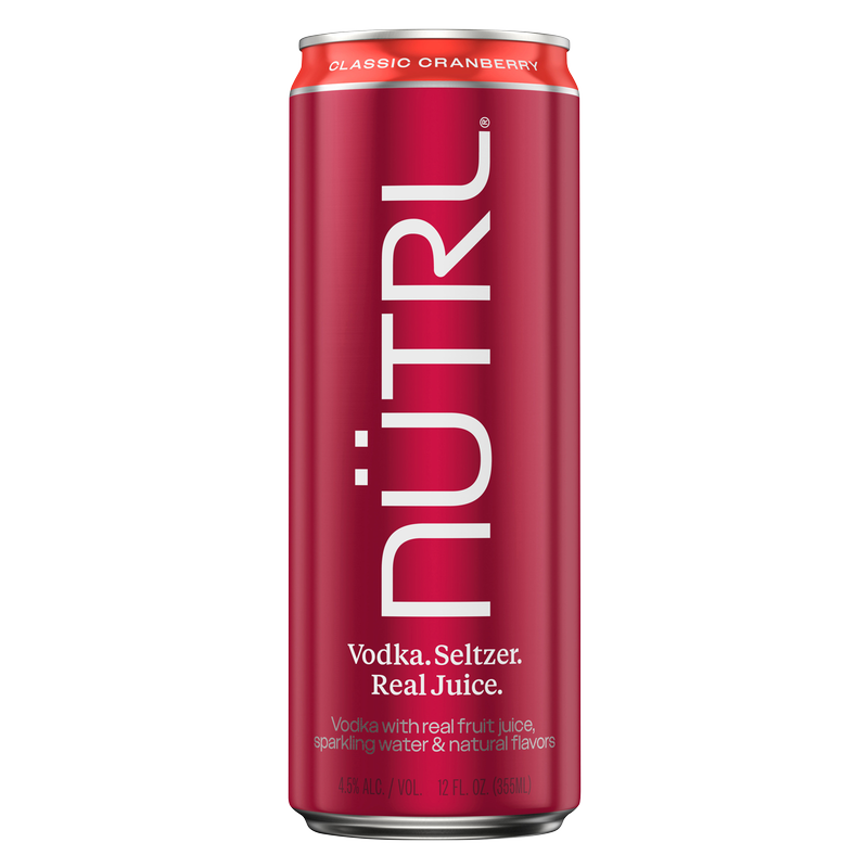 NUTRL Vodka Cranberry 12pk 12oz Can 4.5% ABV