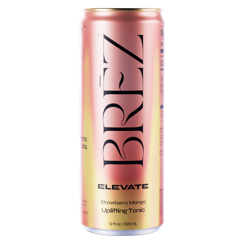 BREZ Elevate Strawberry Mango Uplifting Tonic 12oz Can