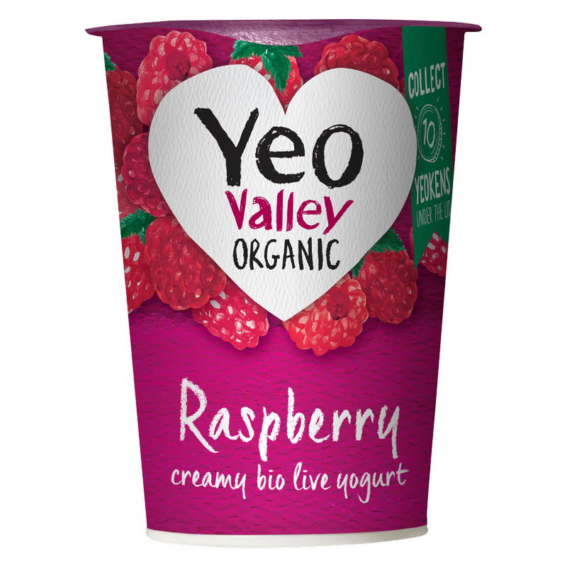 Yeo Valley Organic Raspberry Yoghurt, 450g