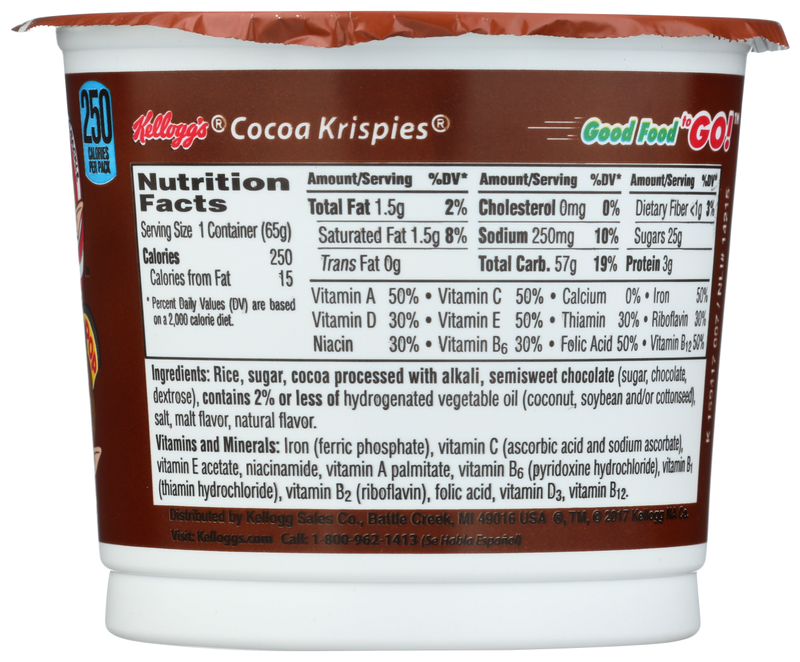 Cocoa Krispies Cereal Cup 2.5oz