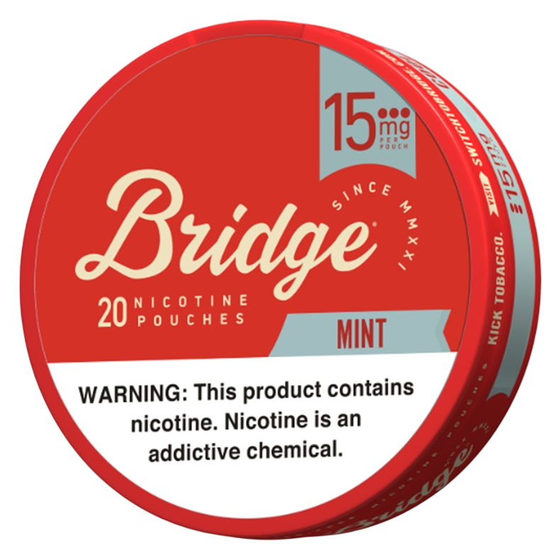Bridge Mint Nicotine Pouches, 15mg.