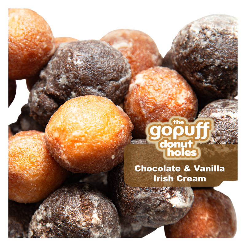 The Gopuff Donut Holes- Chocolate & Vanilla Irish Cream, 11oz