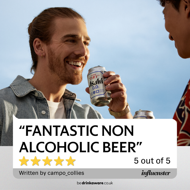 Asahi Super Dry 0.0% Alcohol Free, 4 x 330ml